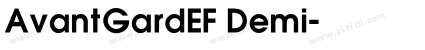 AvantGardEF Demi字体转换 AvantGardEF Demi字体转换